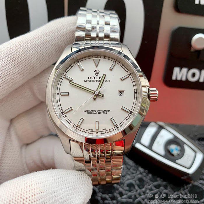 ROLEX勞力士 三針單曆 全自動進口機械 316L精鋼表殼 錶帶 男士腕表  wssb3569
